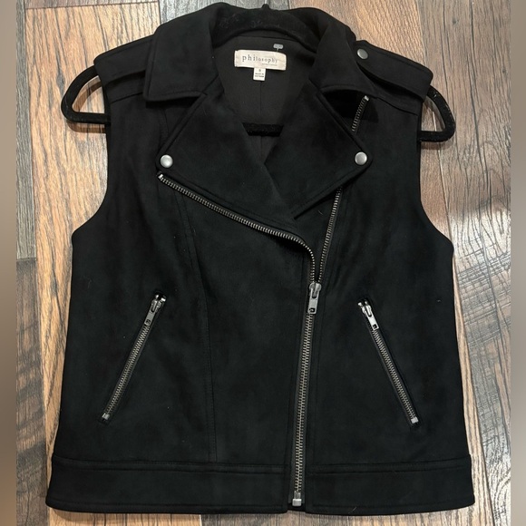 Philosophy Jackets & Blazers - Philosophy back faux leather suede vest
Motorcycle Moto style. Worn once. Small